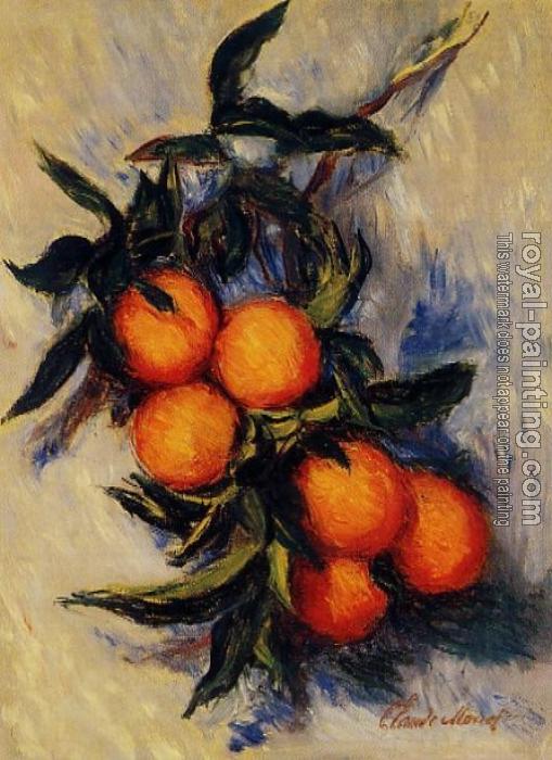 Claude Oscar Monet : Orange Branch Bearing Fruit Claude Oscar Monet : Orange Branch Bearing Fruit